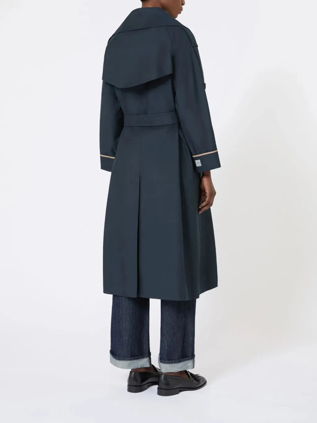 Oversized Waterproof Twill Trench Coat