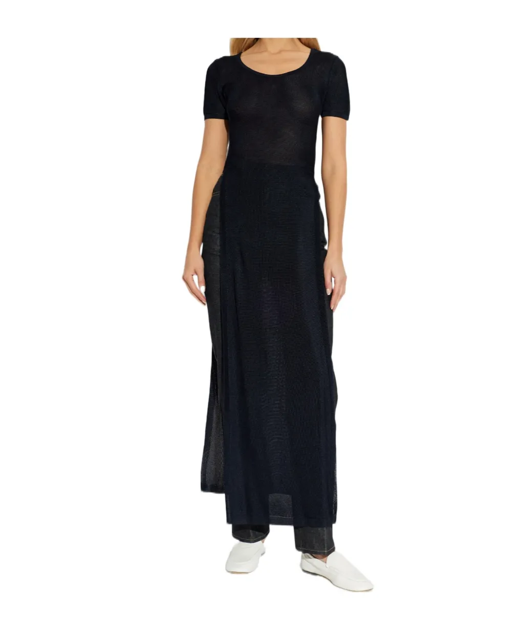 Lemaire Sheer Short Sleeve Knitted Dress