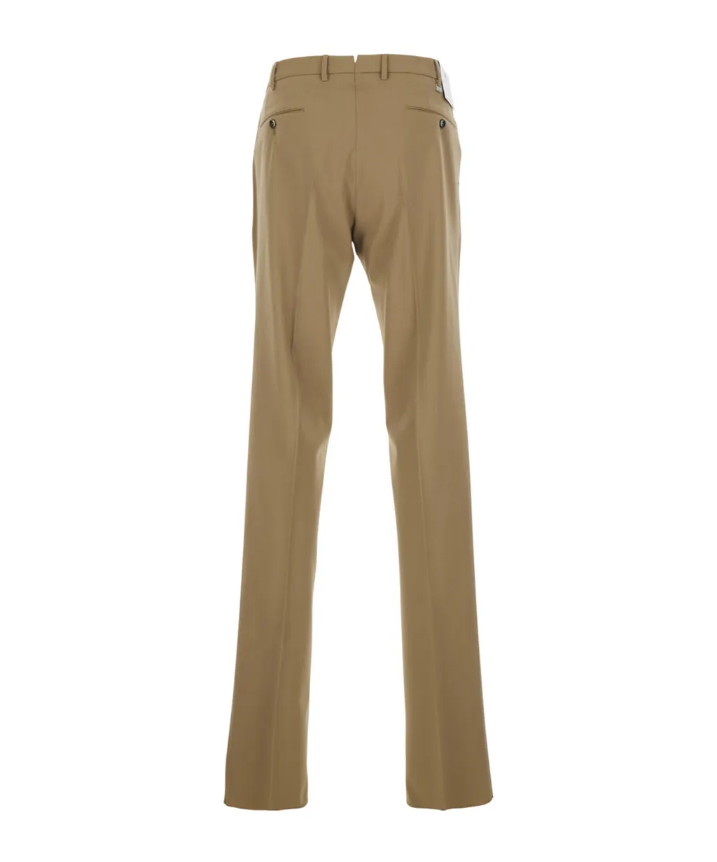 Pt Torino Pleated Straight-Leg Pants