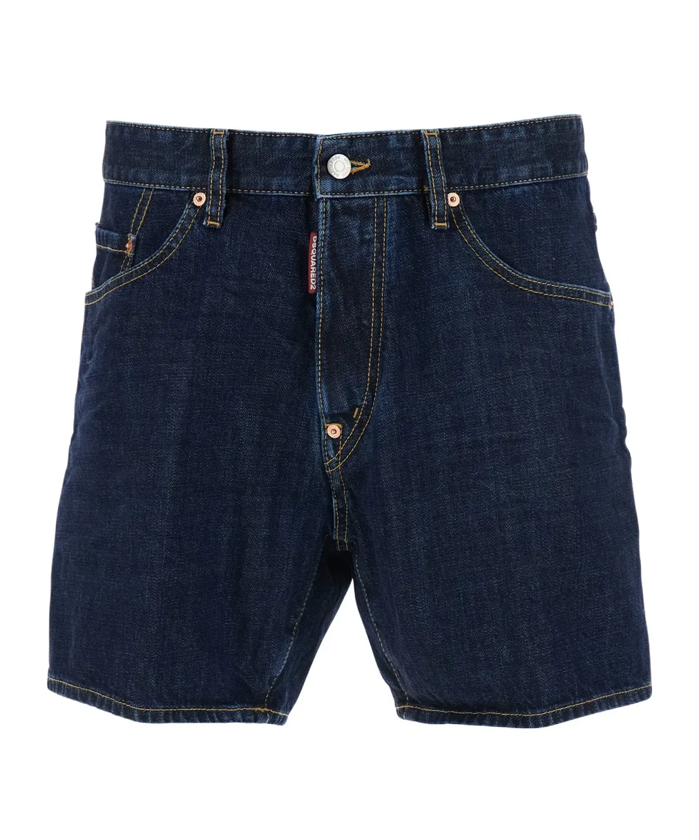 Dsquared2 Logo Patch Contrast Stitched Shorts
