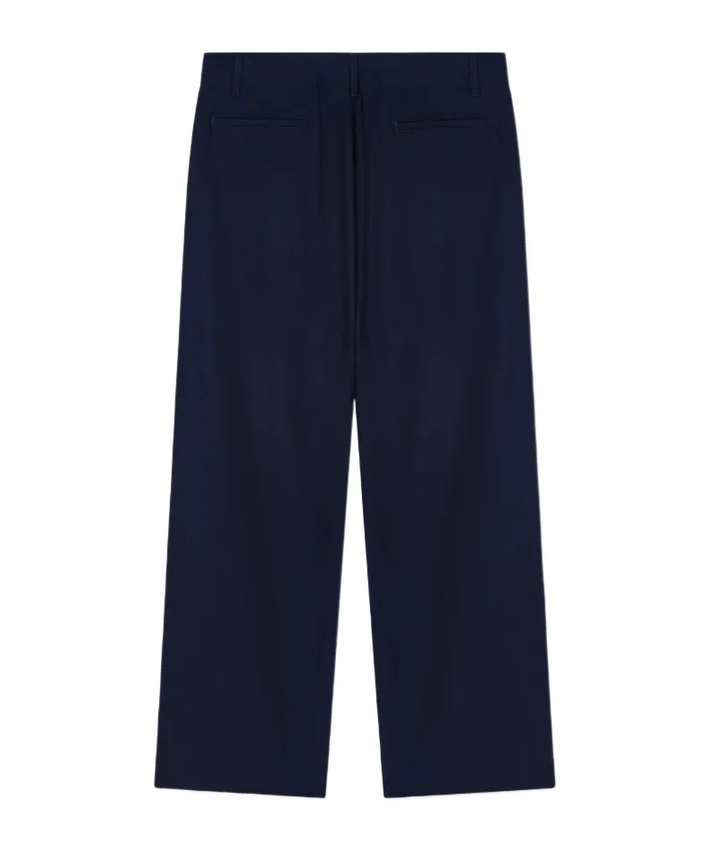 Asv Fluid Wool Flat-Front Trousers