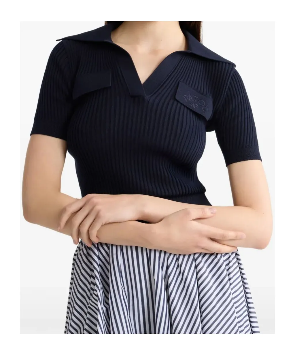 Logo-Embroidered Top
