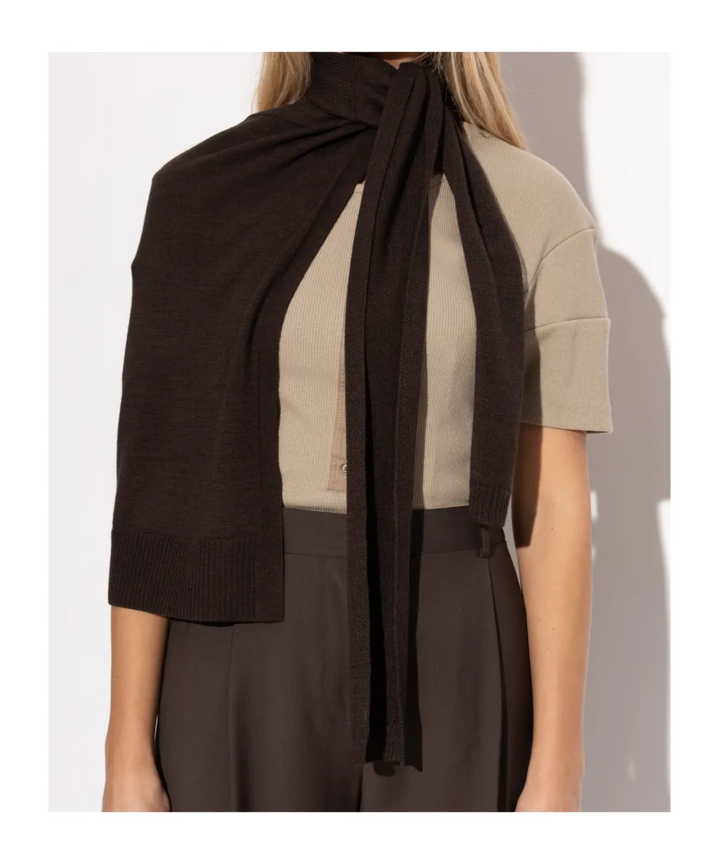 Lemaire Ribbed Knit Scarf