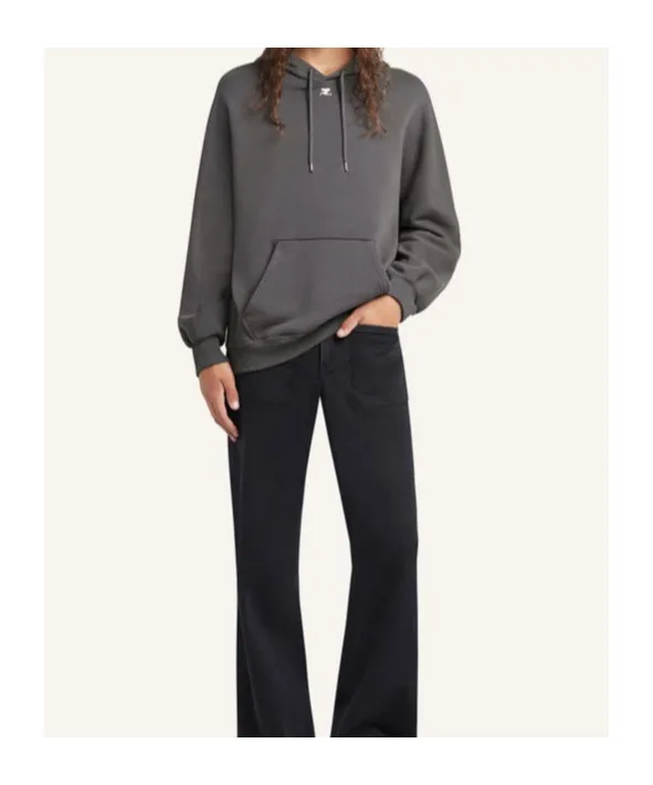 CourrÈGes Logo Drawstring Hoodie