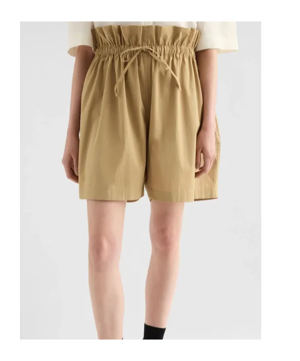 Jil Sander Drawstring Poplin Shorts