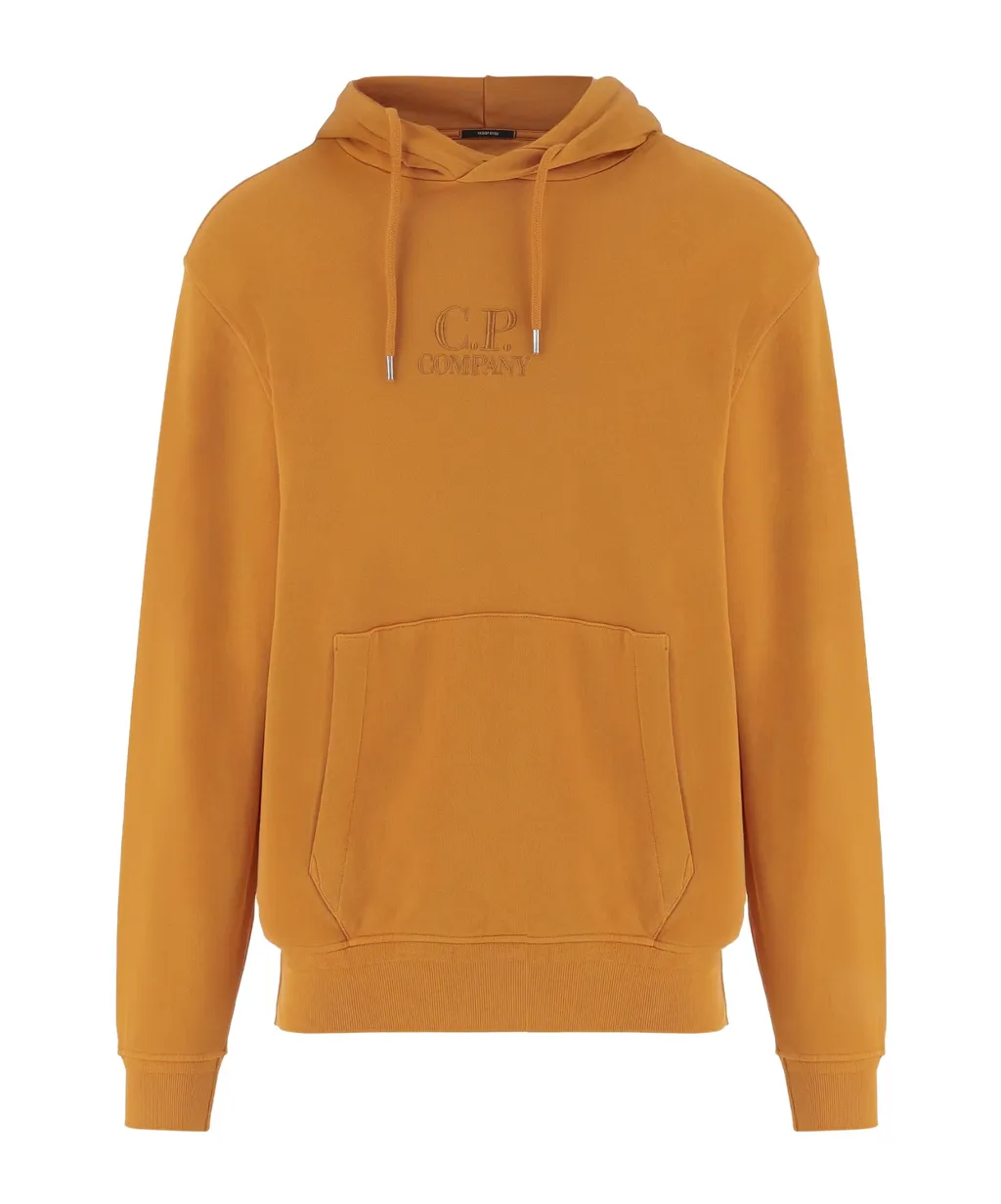 C.P. Company Logo Embroidered Drawstring Hoodie