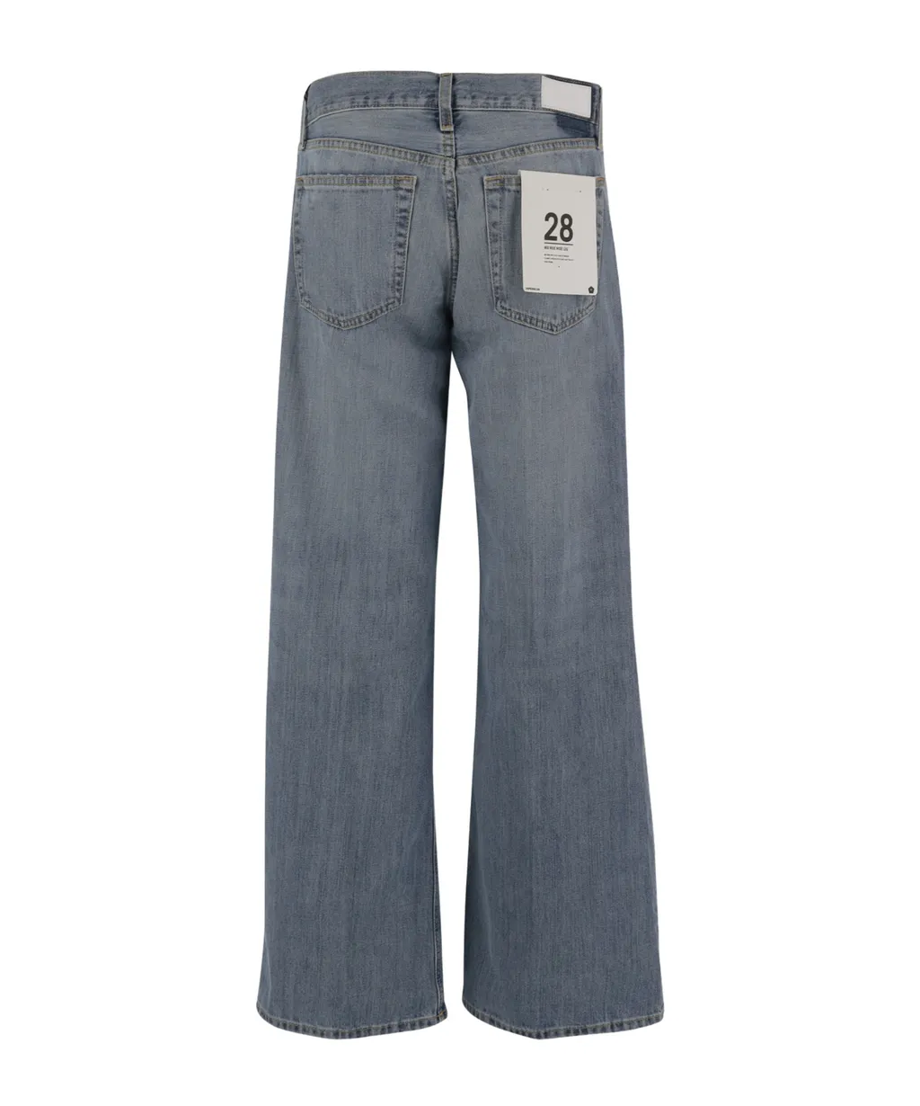 Re/Done Button-Fly Wide-Leg Jeans