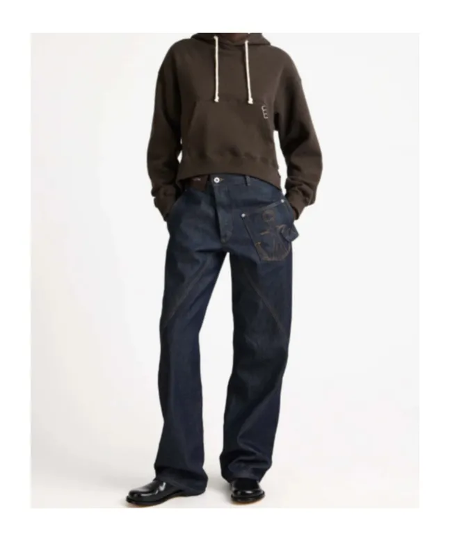 Twisted Workwear Denim Jeans In Indigo