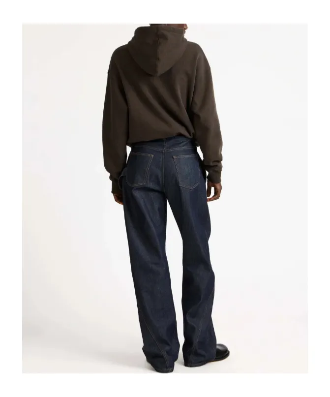Twisted Workwear Denim Jeans In Indigo
