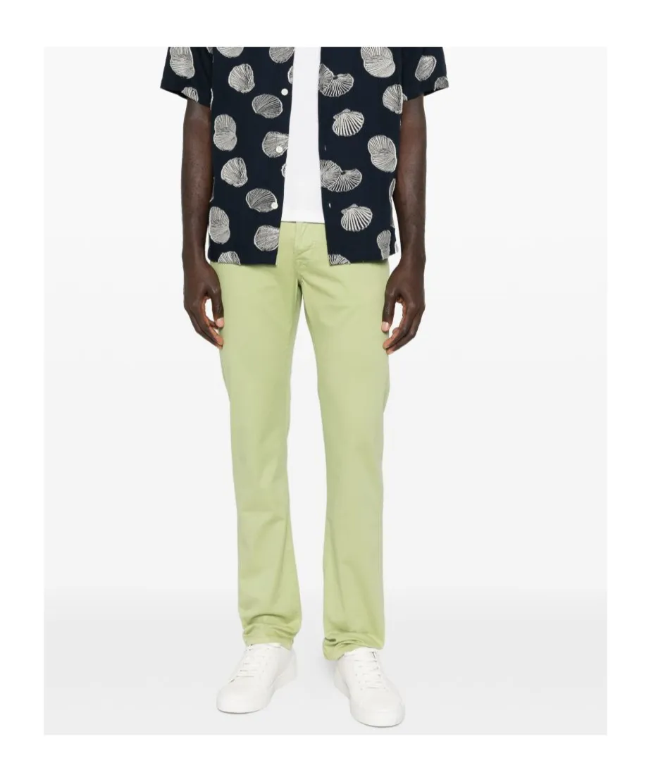Buttoned Slim-Fit Jeans