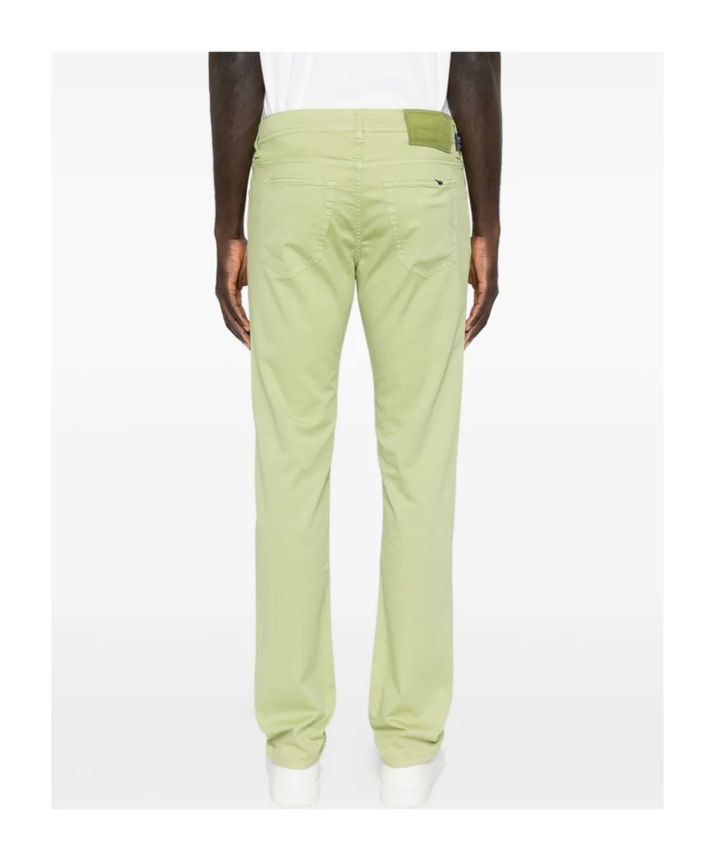 Buttoned Slim-Fit Jeans