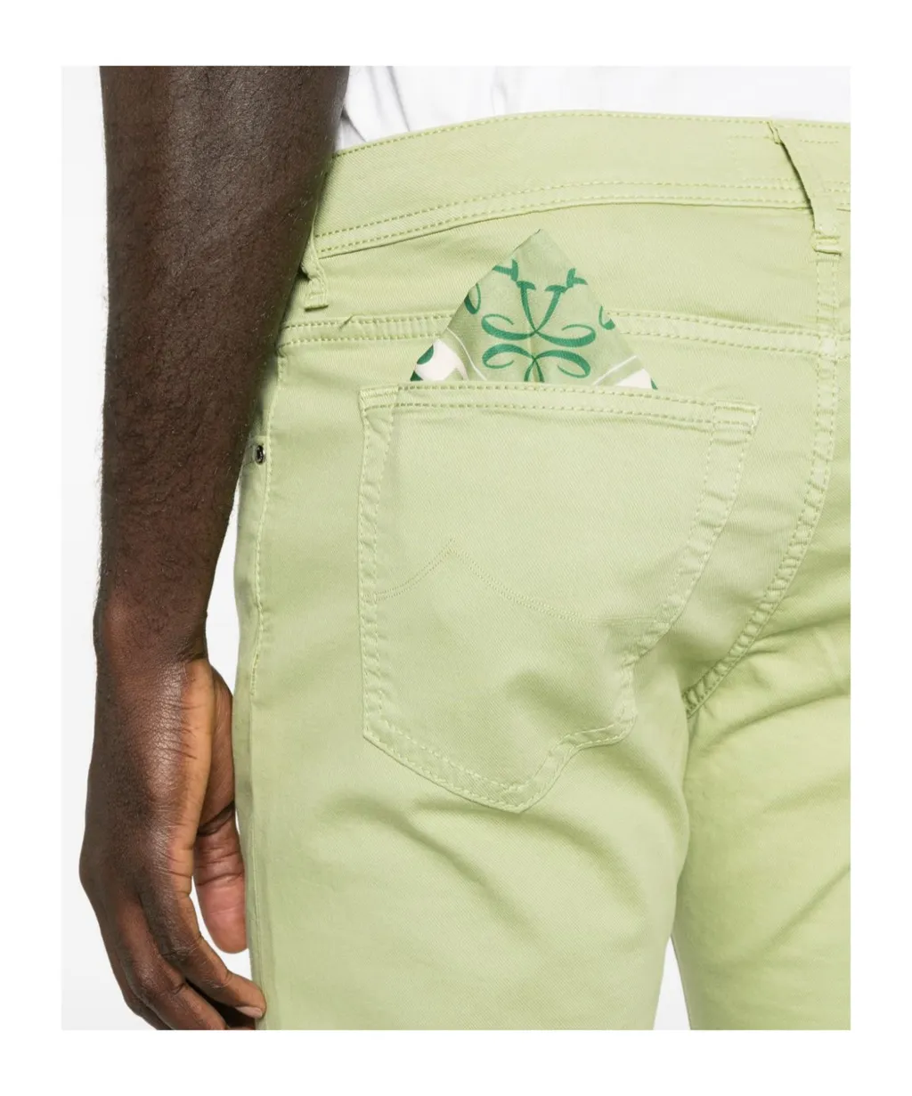 Buttoned Slim-Fit Jeans