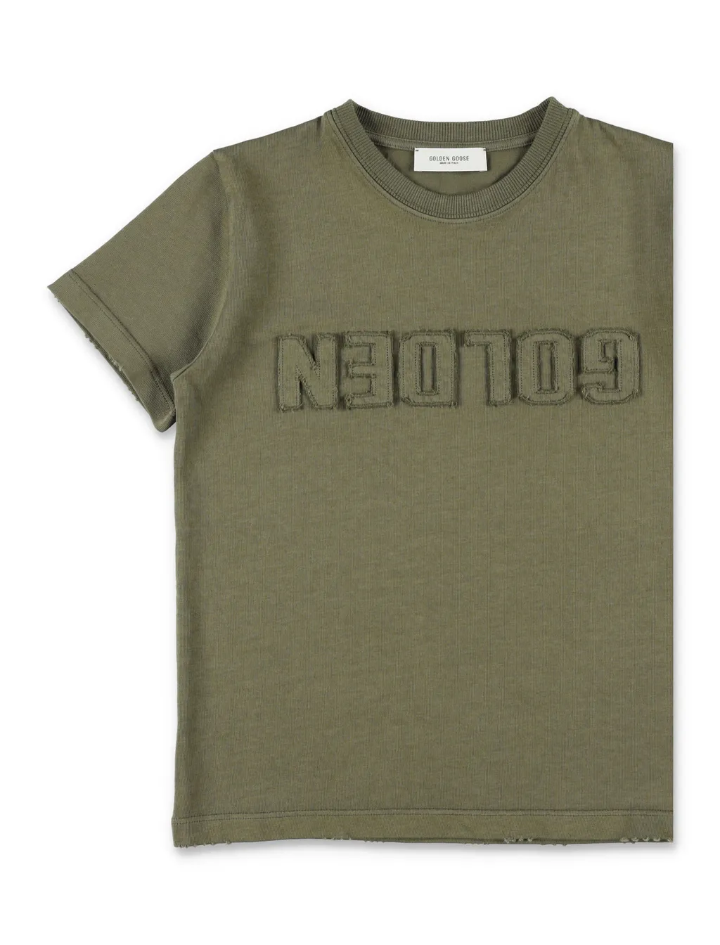 Golden Goose Kids Raised Logo Crewneck T-Shirt