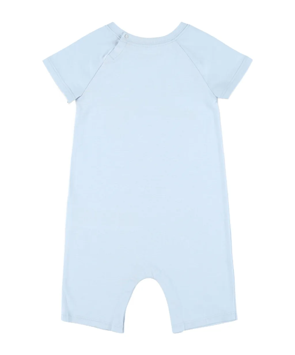 Short-Sleeved Bodysuit And Hoodie Two-Piece Set