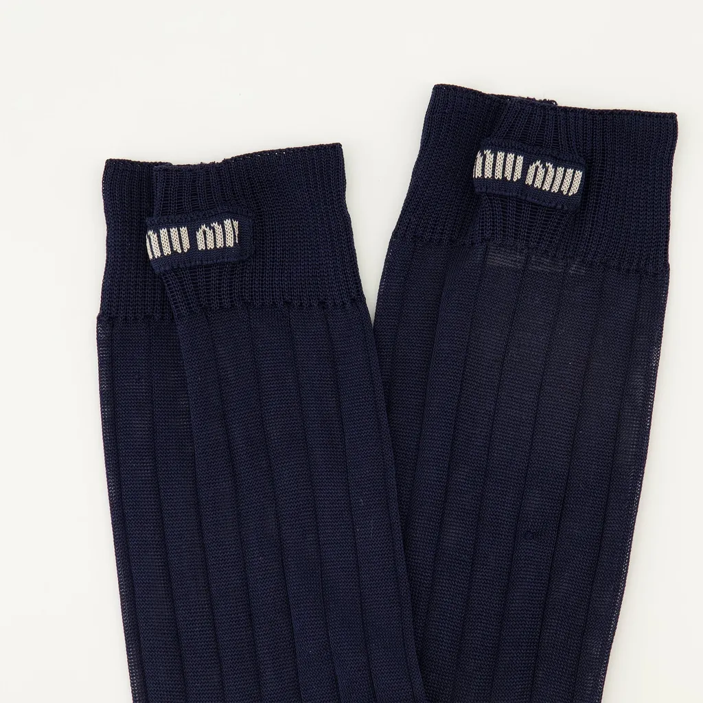 Logo Ribbed Socks