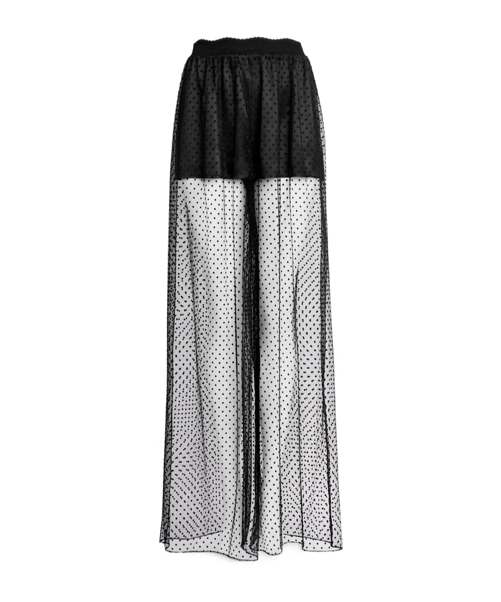 Wide Leg Mesh Pants