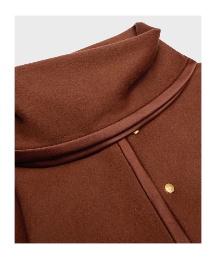 Scarf Jacket In Wool Cloth