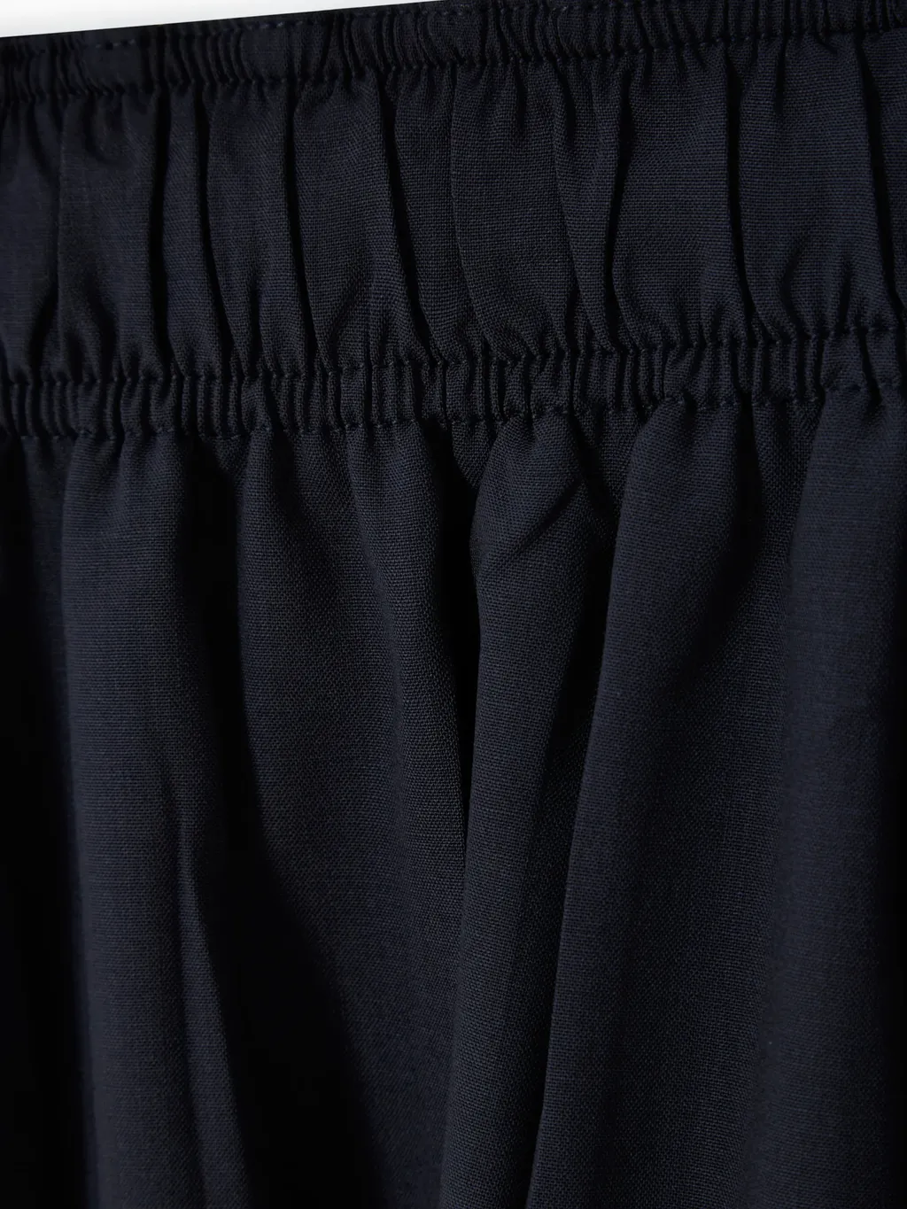 Elastic Waist Midi Skirt