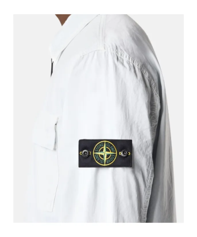 Stone Island Logo Patch Pocket Detail Shirt
