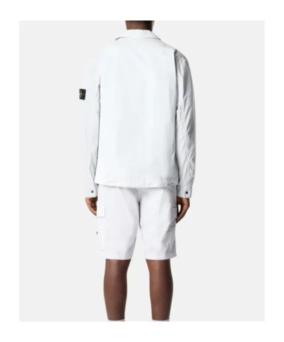 Stone Island Logo Patch Pocket Detail Shirt