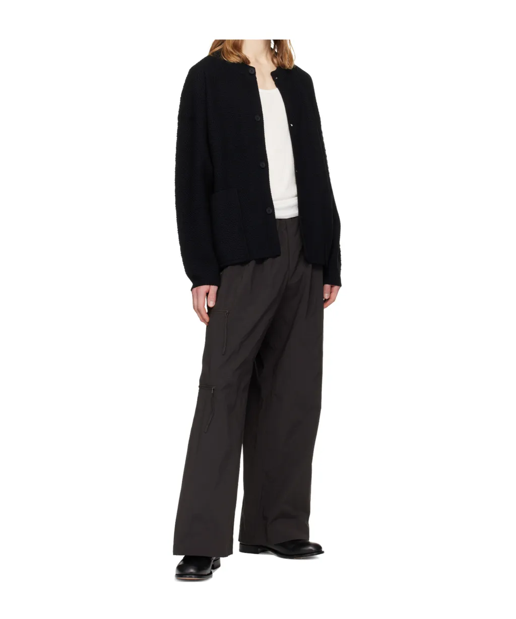Wool Blend Knit Cardigan