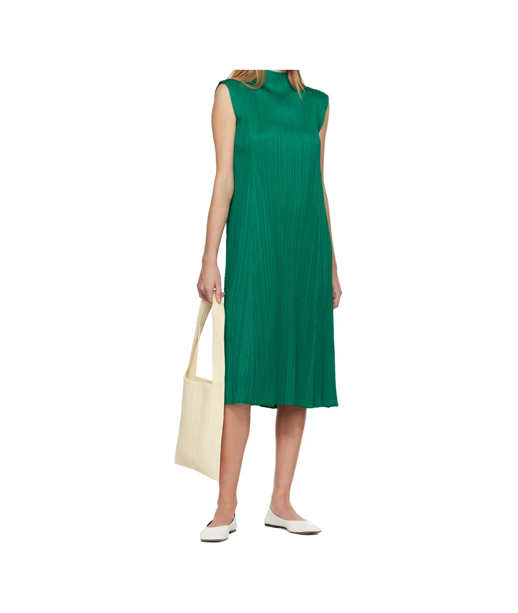 Pleated Midi Dress