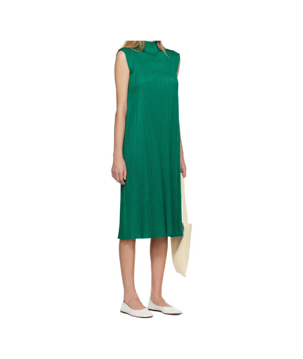 Pleated Midi Dress
