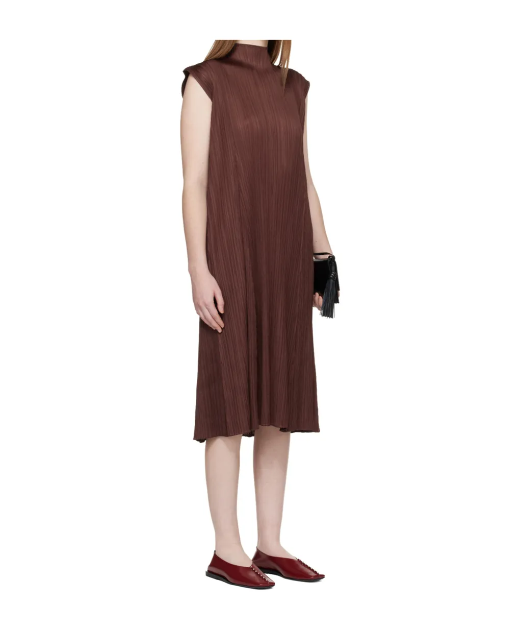 Pleated Midi Dress