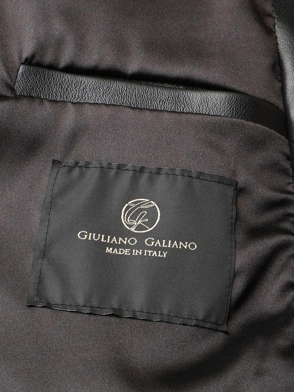 Giuliano Galiano Go Hard Zip-Up Leather Coat