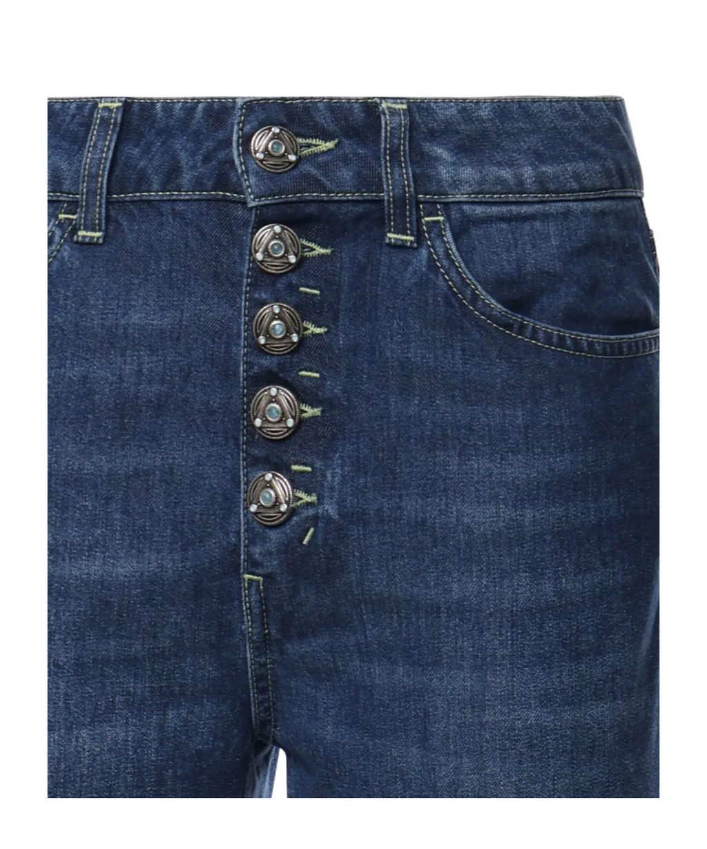 Dondup High-Rise Button-Fly Jeans