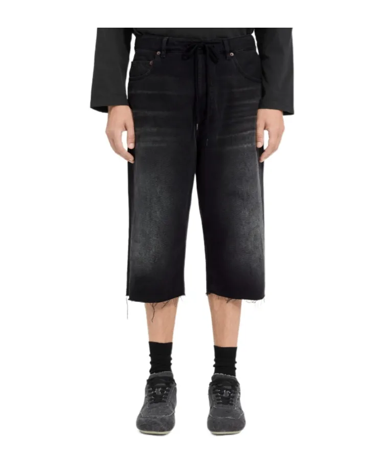 Frayed Denim Shorts