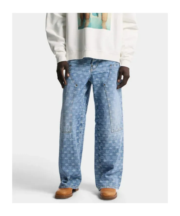 Belt-Loop Multiple-Pocket Jeans