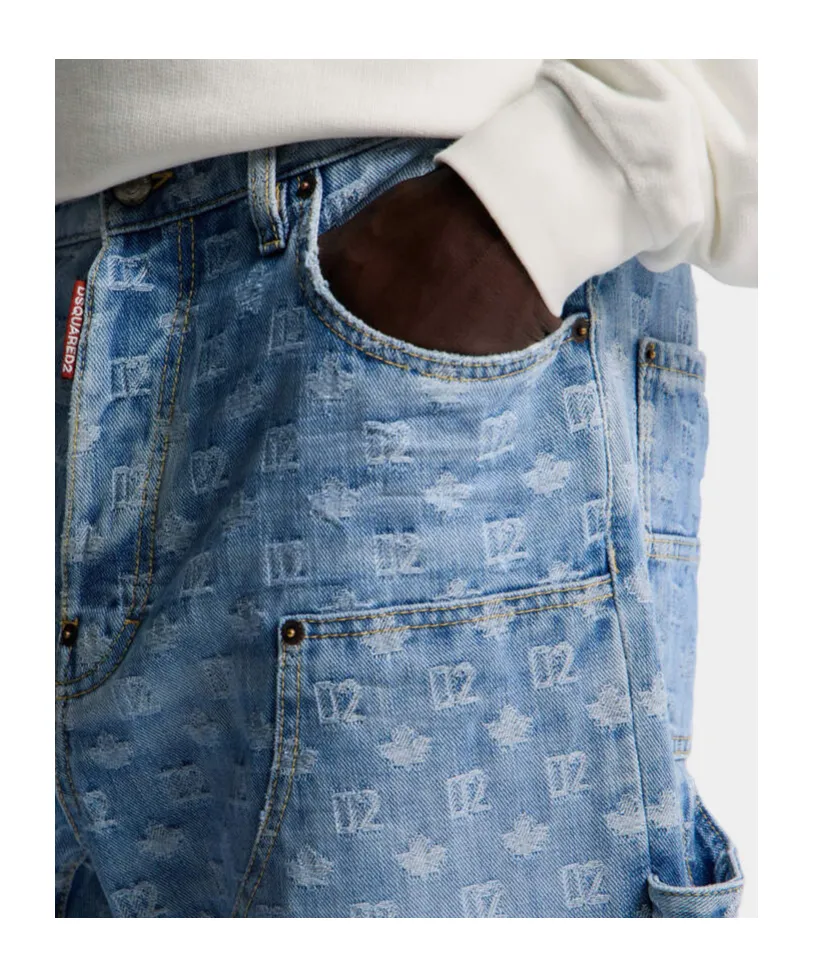 Belt-Loop Multiple-Pocket Jeans