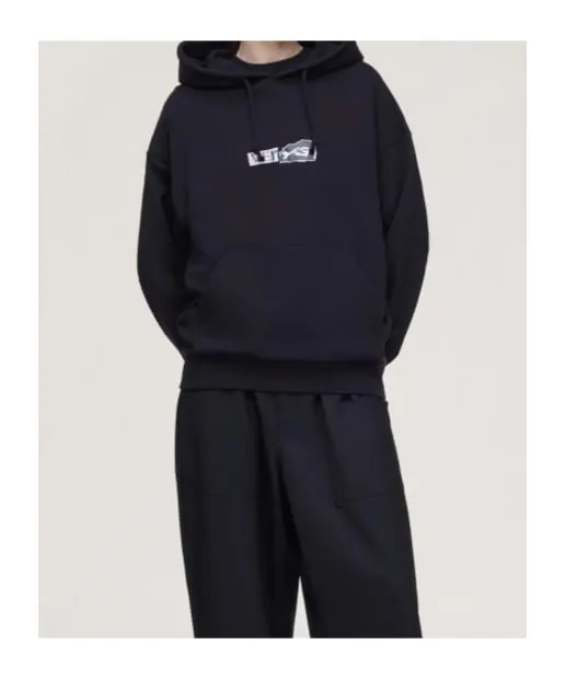 Y-3 Logo Printed Crewneck Hoodie