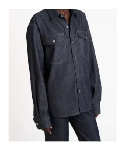 Oversized Denim Shirt In Indigo