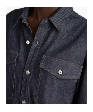 Oversized Denim Shirt In Indigo