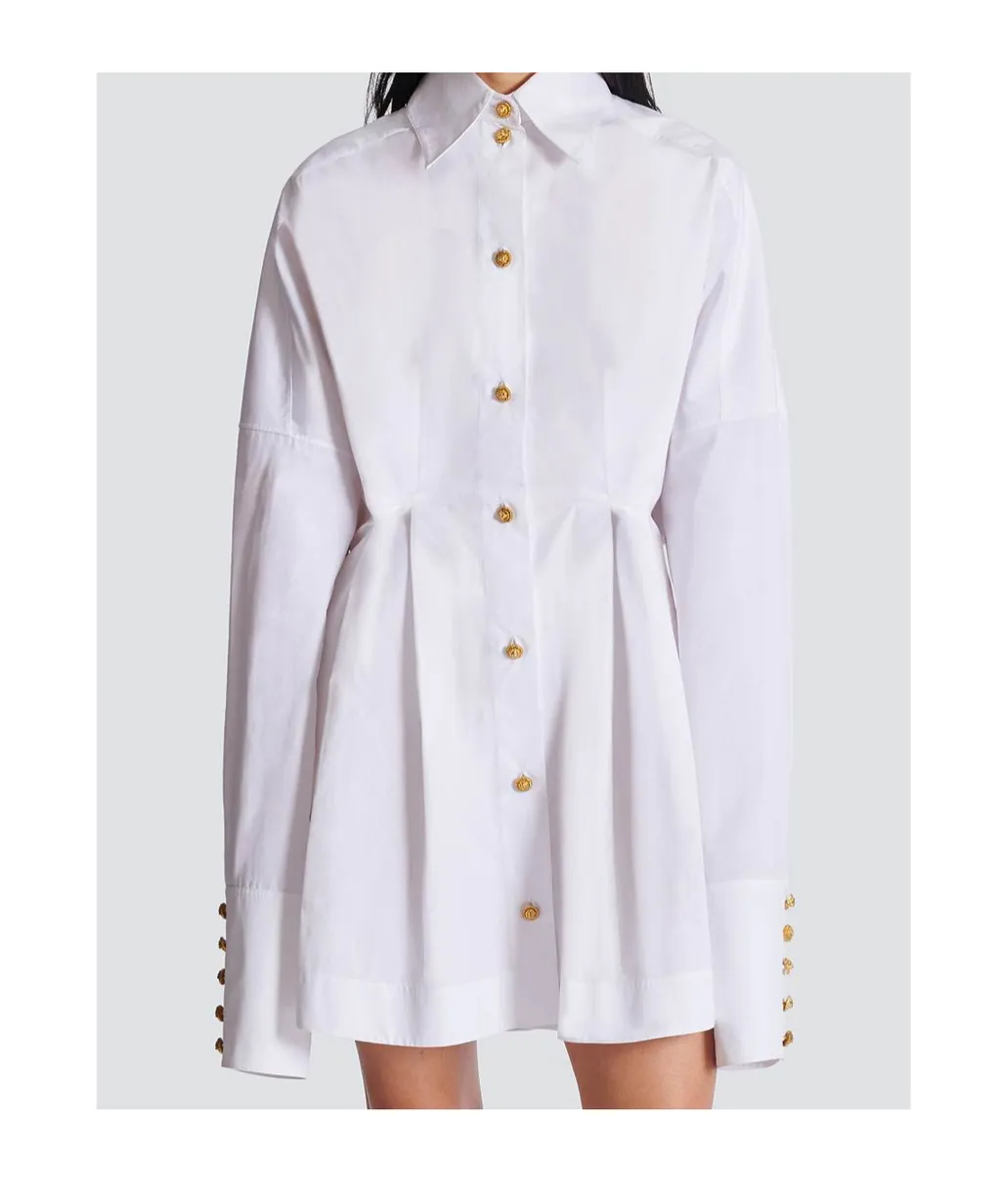 Balmain Tapered Shirt Dress