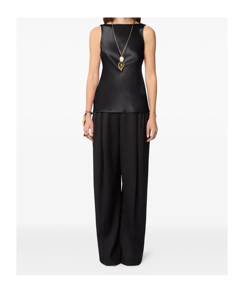 Drapped Satin Top
