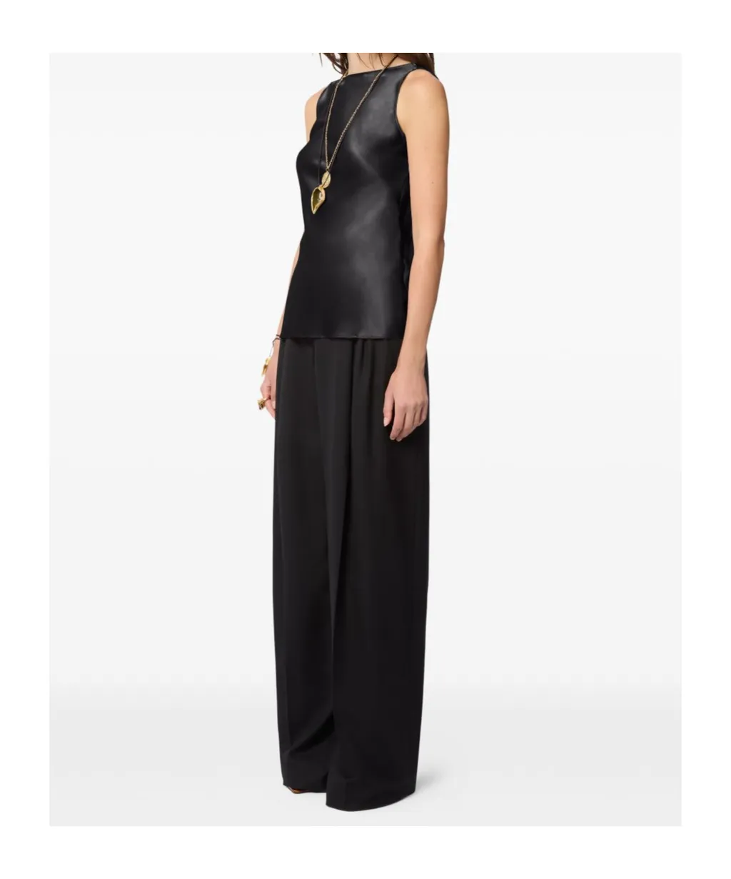 Drapped Satin Top