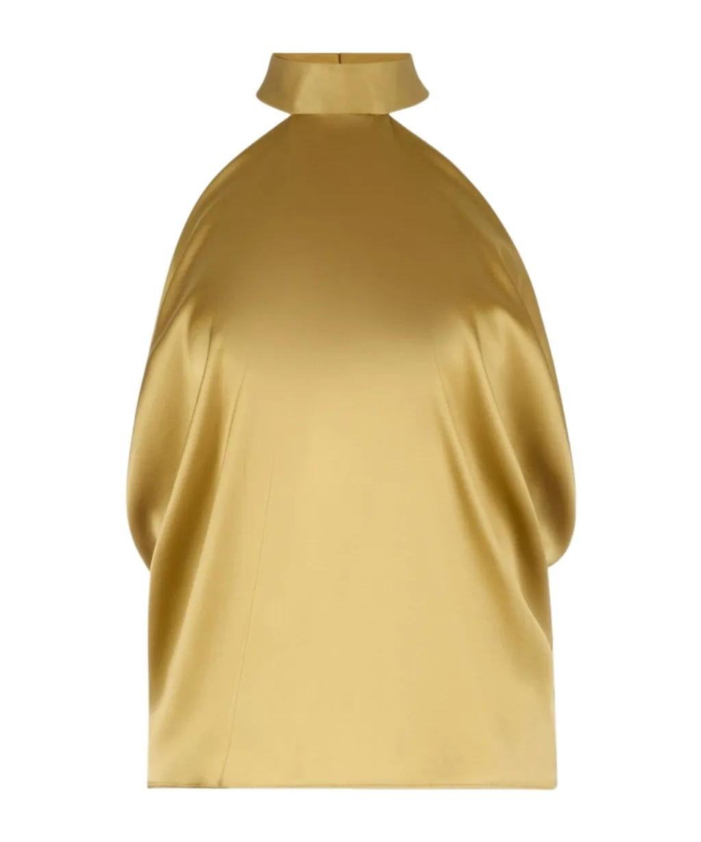 Halterneck Satin Blouse