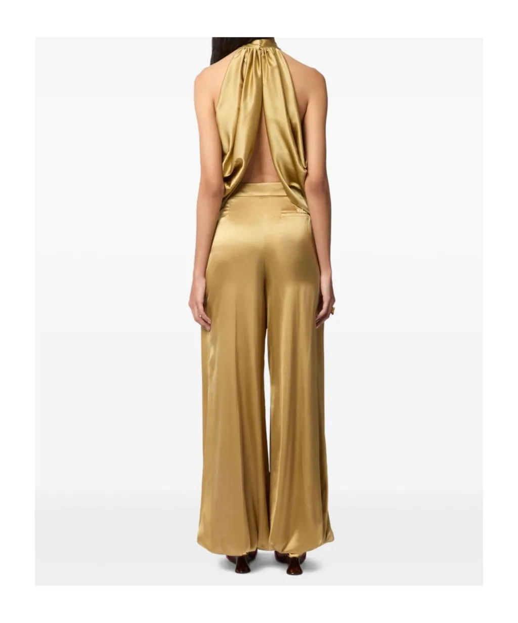 Halterneck Satin Blouse