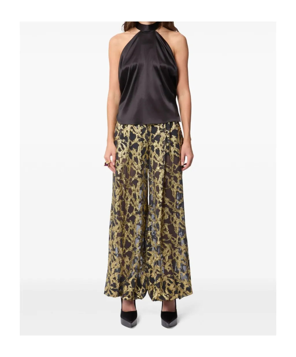 Halterneck Satin Blouse