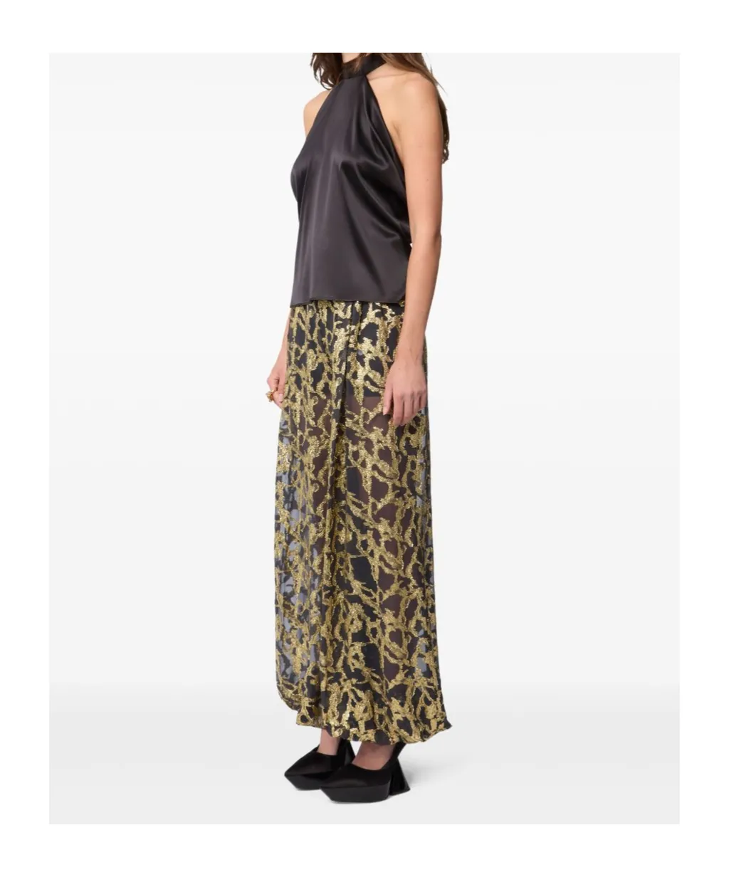 Halterneck Satin Blouse