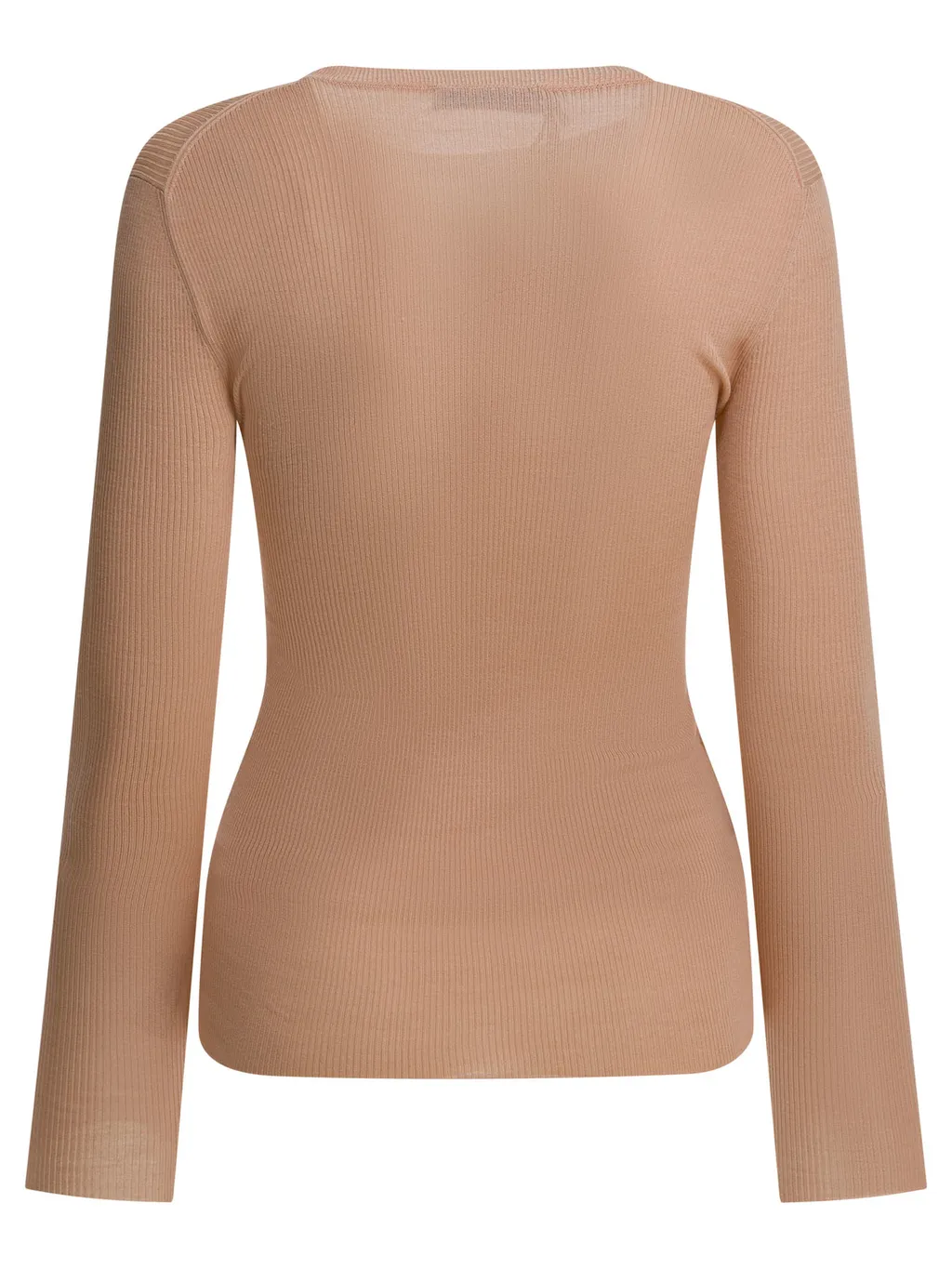 Brooch Long-Sleeve Top