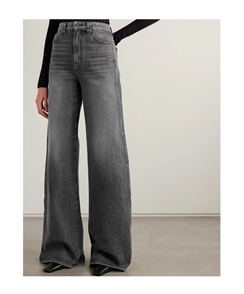Dane High-Waisted Wide-Leg Jeans