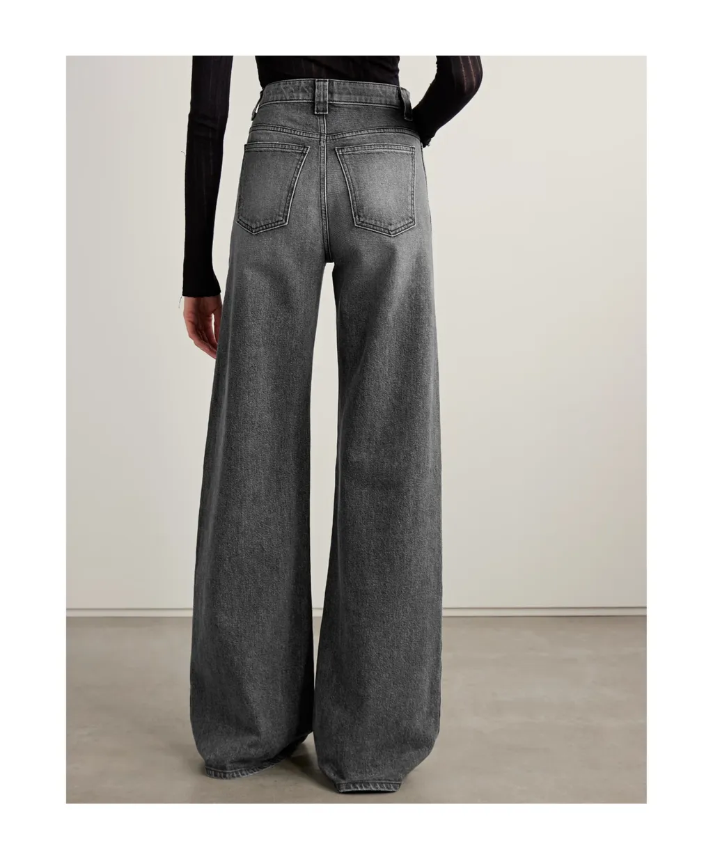 Dane High-Waisted Wide-Leg Jeans