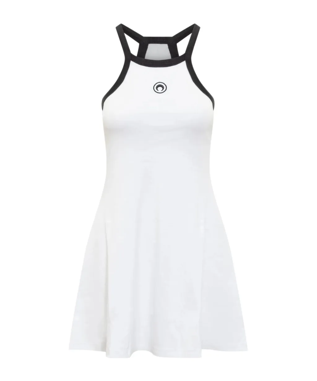 Marine Serre Moon Embroidered Sleeveless Dress