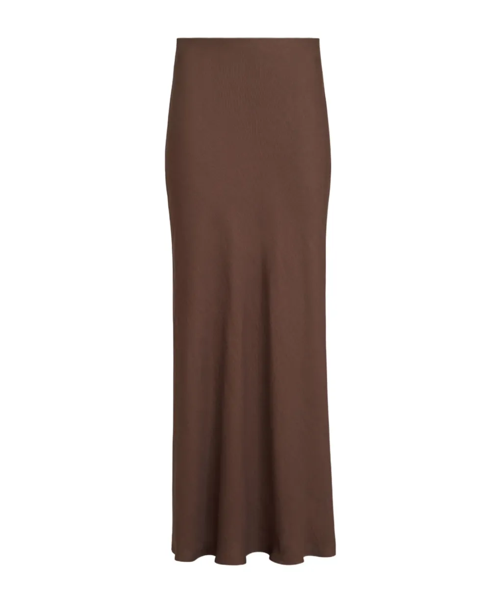 Slit-Detail Maxi Skirt