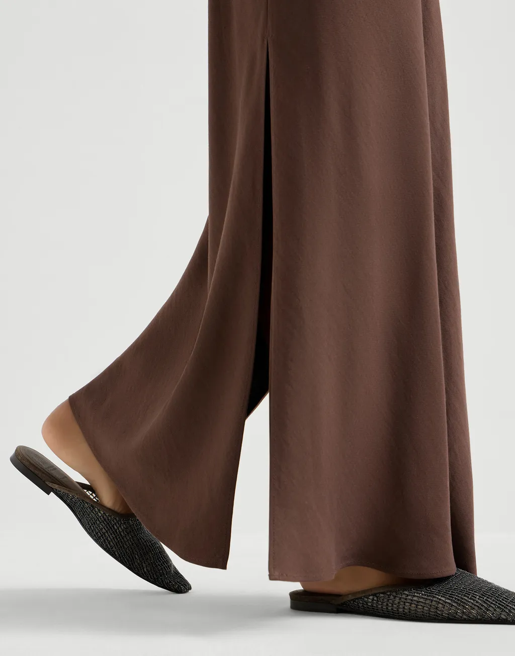 Slit-Detail Maxi Skirt