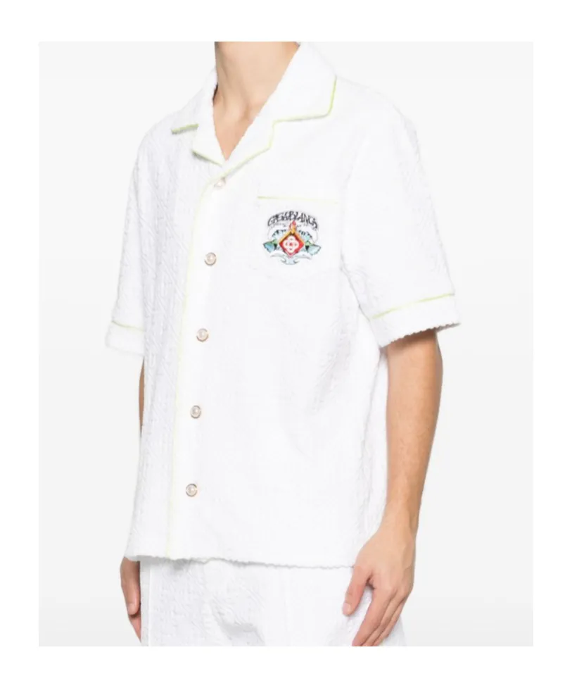 Casablanca Short-Sleeved Towelling Shirt
